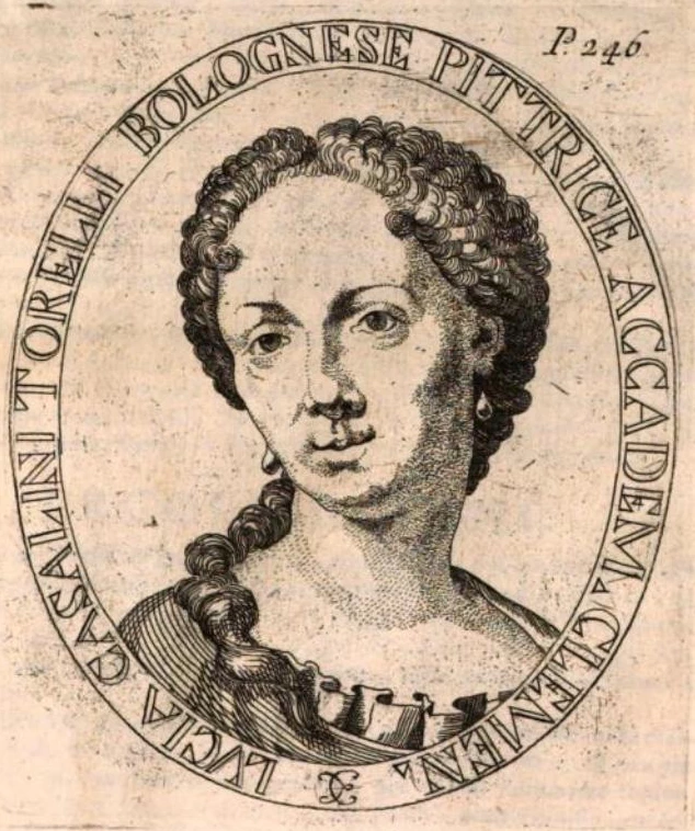 Vite de pittori Bolognesi non descritte nella Felsina pittrice - Ritratto di Lucia Casalini Torelli, pittrice e accademica dell'Accademia Clementina